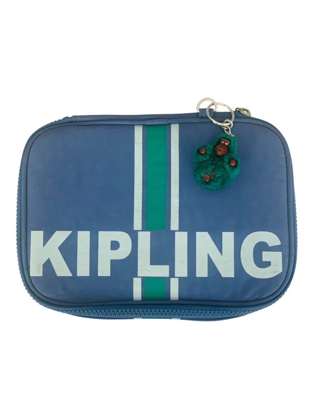 Kipling 100 Pens Pencil Case School Art Supplies Craft Large Blue Green